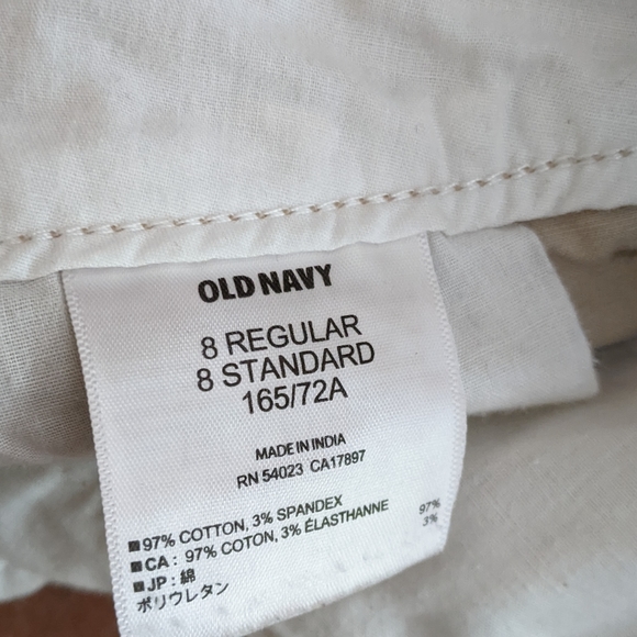 Vintage Old Navy Khaki Shorts - Size 8 - Picture 4 of 4